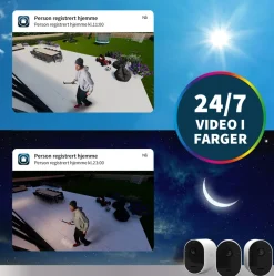 Arlo Kameraovervåking|Pro 5 Spotlight – Trådløst overvåkingskamera 2-pk.