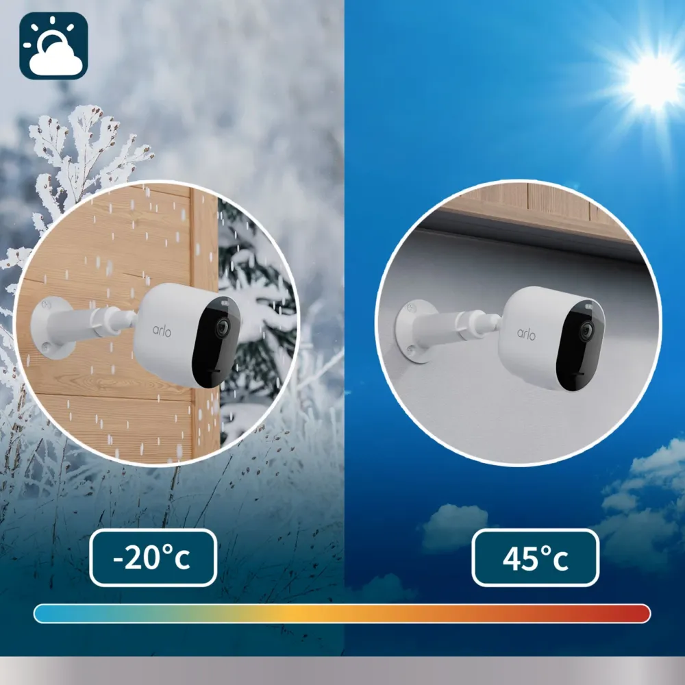 Arlo Kameraovervåking|Pro 5 Spotlight – Trådløst overvåkingskamera 4-pk.