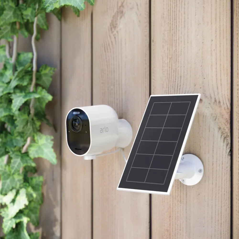 Arlo Kameraovervåking|Solpanel for overvåkingskamera Hvit