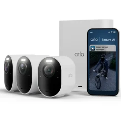 Arlo Kameraovervåking|Ultra 3 4K – Trådløst overvåkingskamera 3-pk.
