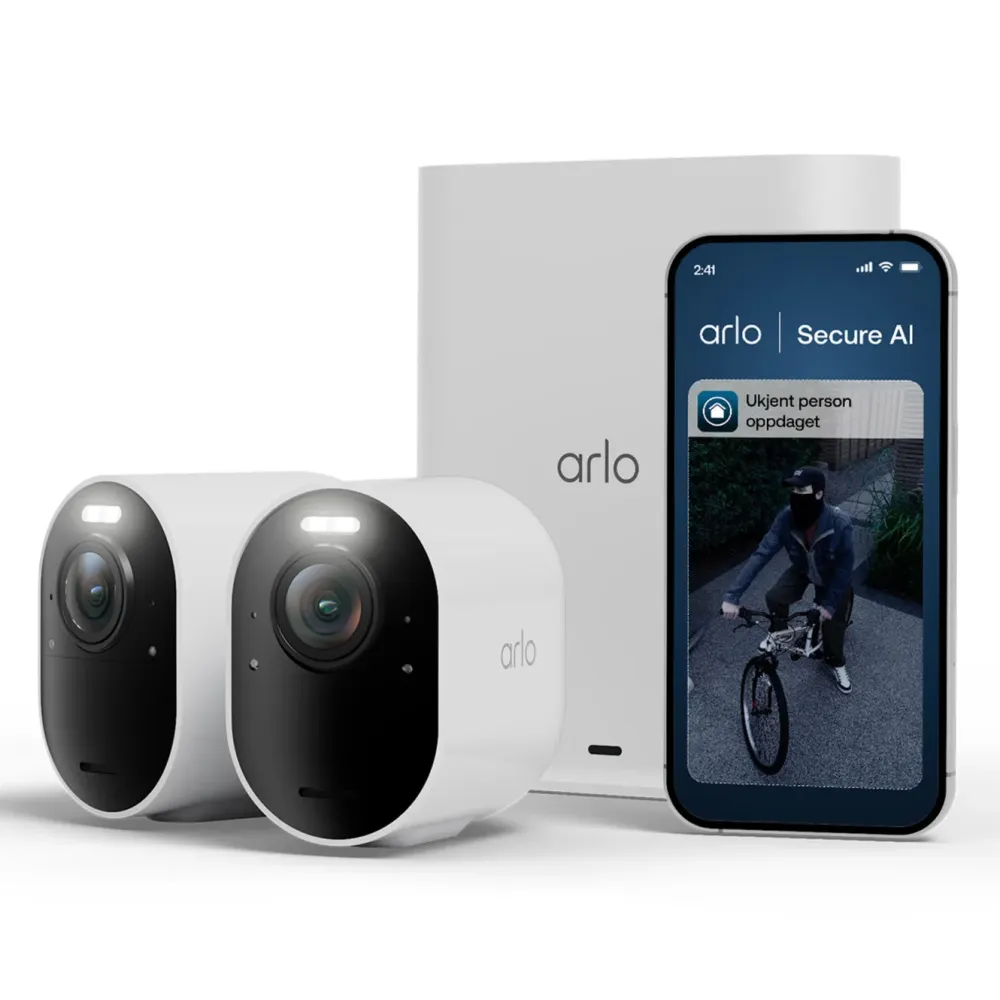 Arlo Kameraovervåking|Ultra 3 4K – Trådløst overvåkingskamera 2-pk.