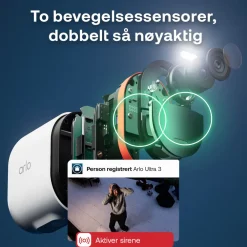 Arlo Kameraovervåking|Ultra 3 4K – Trådløst overvåkingskamera 2-pk.