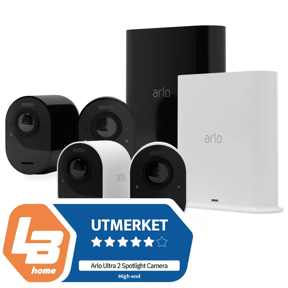 Arlo Kameraovervåking|Ultra 2 Spotlight – Trådløst overvåkingskamera 2-pk.