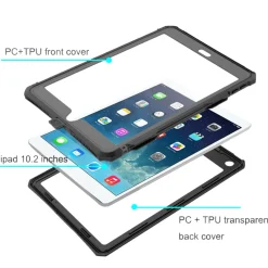 Armor-X Ipad Og Tilbehør|Vanntett deksel for iPad (7.-9. gen), Air (3. gen), Pro (10,5 tommer)