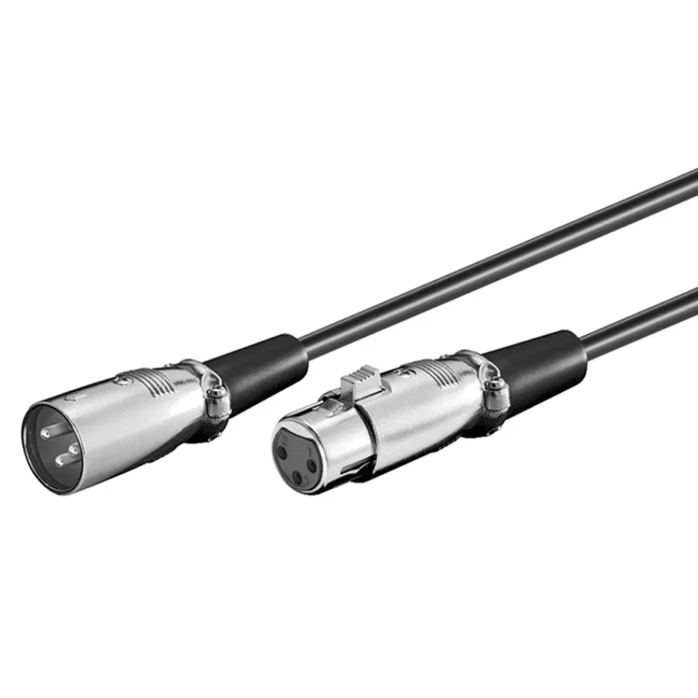 Kjell Lyd- & Videokabler|Kabler For Lyd|Balansert XLR-kabel 2 m, Svart