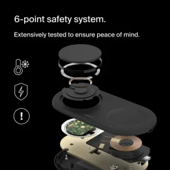 Belkin Iphone-Tilbehør|Hjemmekontor|BoostCharge Pro 2-i-1 med Qi2 15 W Svart