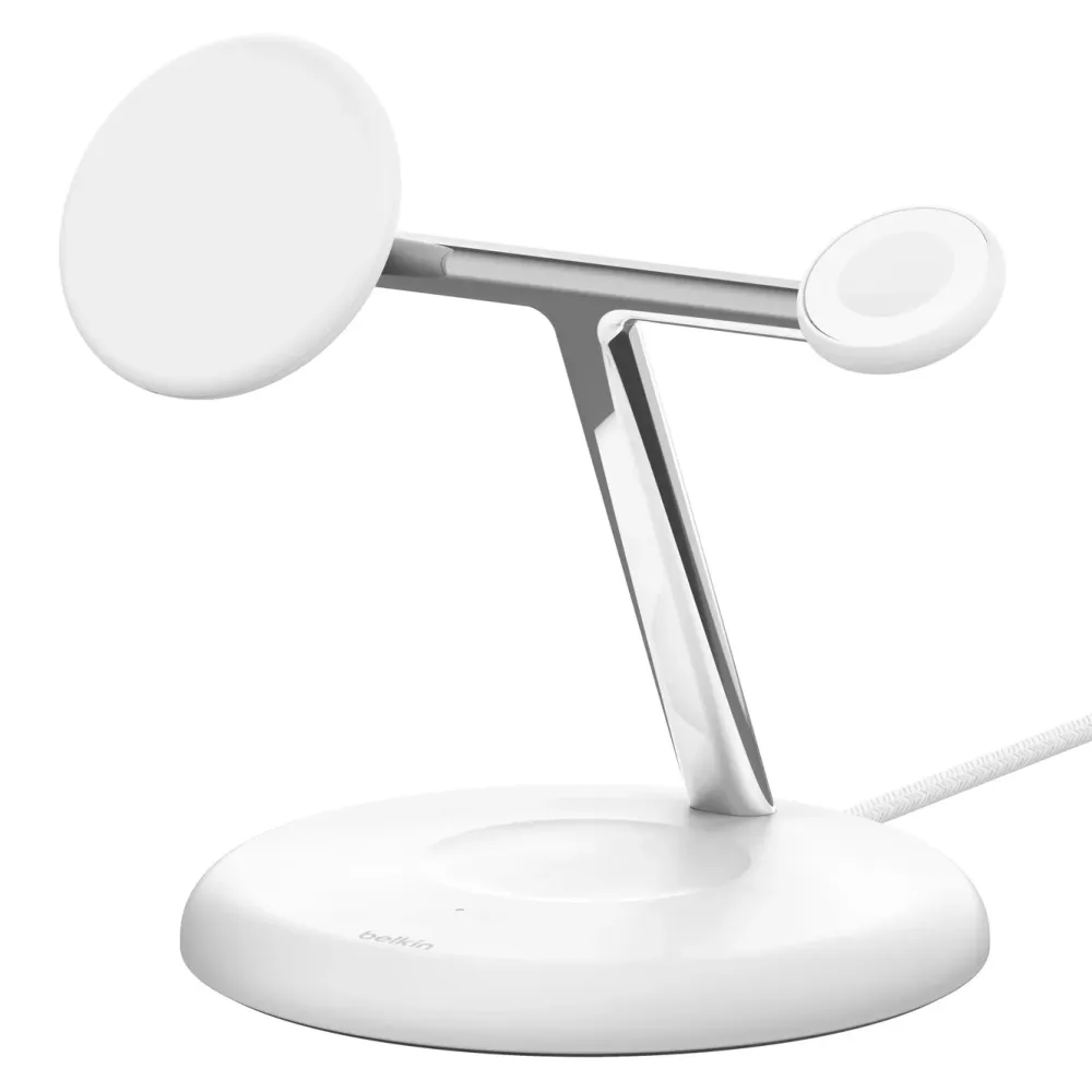 Belkin Iphone-Tilbehør|Hjemmekontor|3-i-1 Qi2 og Magsafe