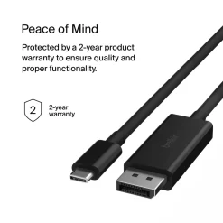 Belkin Kabler Til Datamaskin|Kabler Og Adaptere|USB-C-kabel til Displayport 8K/60 Hz 2 m