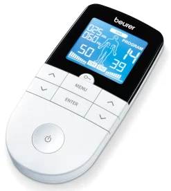 Beurer Kropp Og Helse|EM49 TENS-muskelstimulator med 4 elektrodeplater
