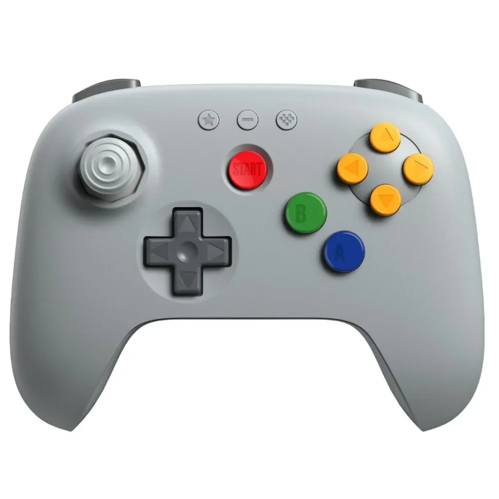 8Bitdo Skjermbeskytter Og Deksel|Gamingskjermer|64 Bluetooth Controller Classic Grey