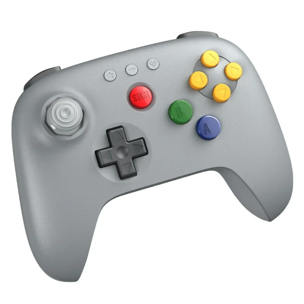 8Bitdo Skjermbeskytter Og Deksel|Gamingskjermer|64 Bluetooth Controller Classic Grey
