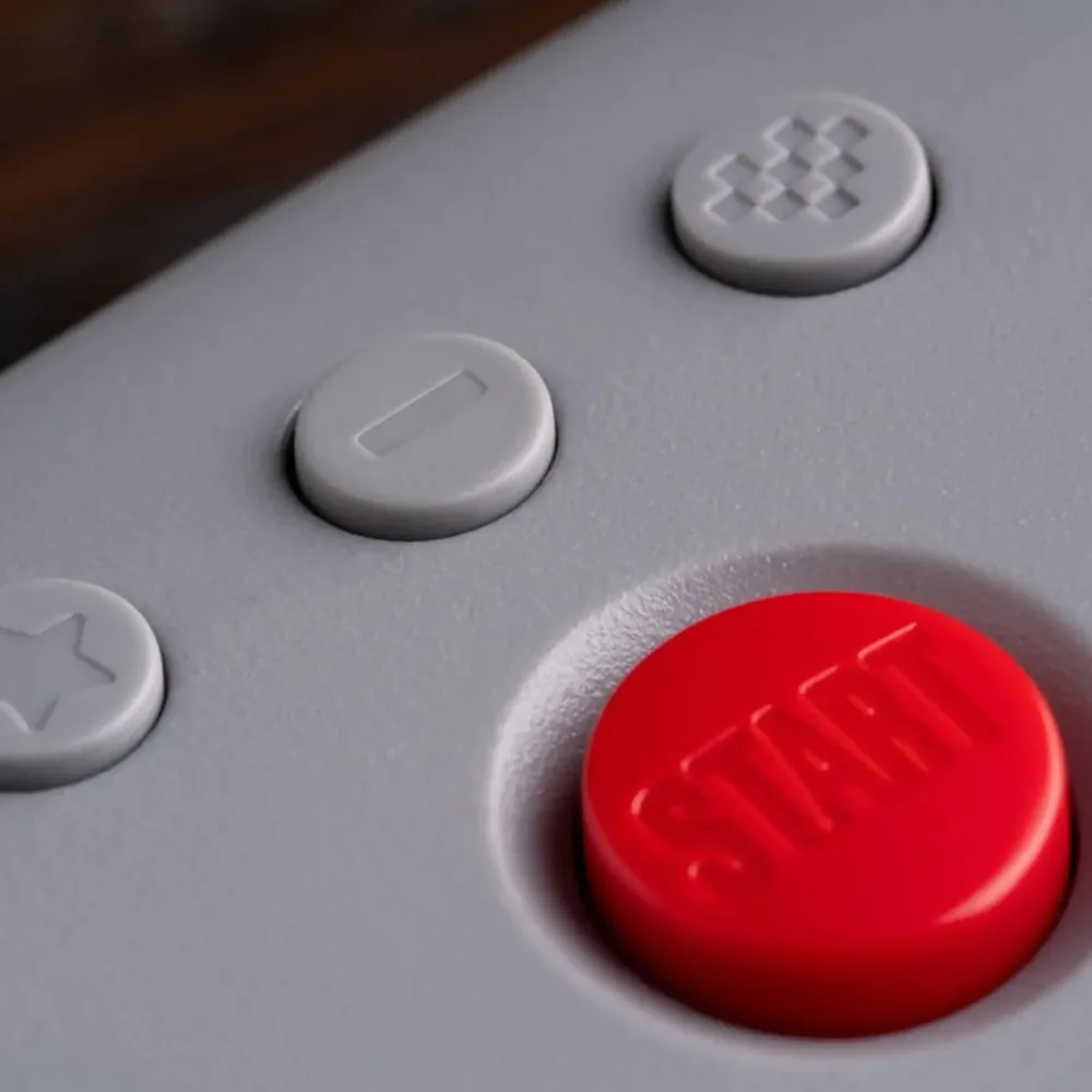 8Bitdo Skjermbeskytter Og Deksel|Gamingskjermer|64 Bluetooth Controller Classic Grey