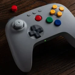 8Bitdo Skjermbeskytter Og Deksel|Gamingskjermer|64 Bluetooth Controller Classic Grey