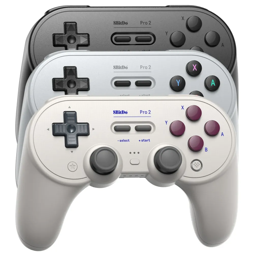 8Bitdo Håndkontroller|Pro 2 Bluetooth Håndkontroller Grå