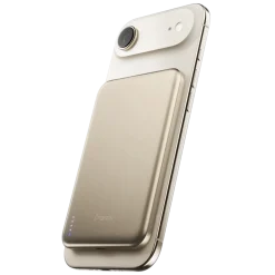 BMX Powerbank|Ultratynt magnetisk Qi2-powerbank 5000 mAh, semi-solid-state i titan