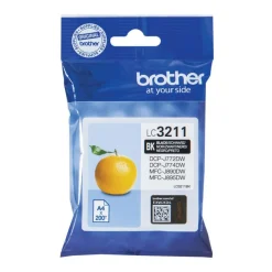Brother Skrivere Og Tilbehør|LC3211BK Blekkpatron - Svart
