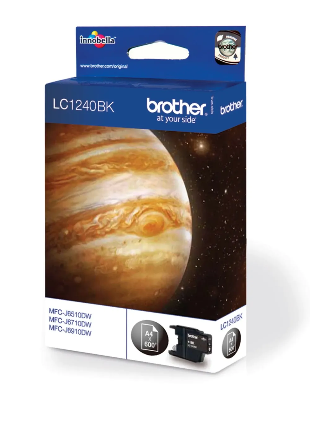 Brother Skrivere Og Tilbehør|LC1240BK Blekkpatron Svart