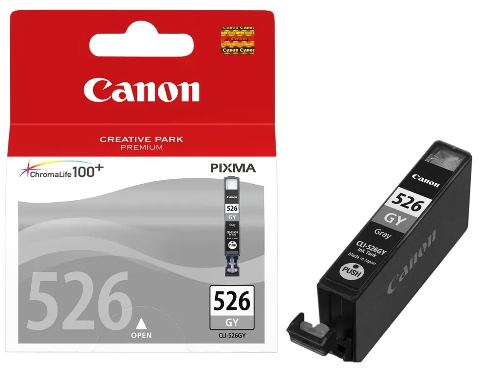 Canon Skrivere Og Tilbehør|CLI-526GY Blekkpatron - Grå