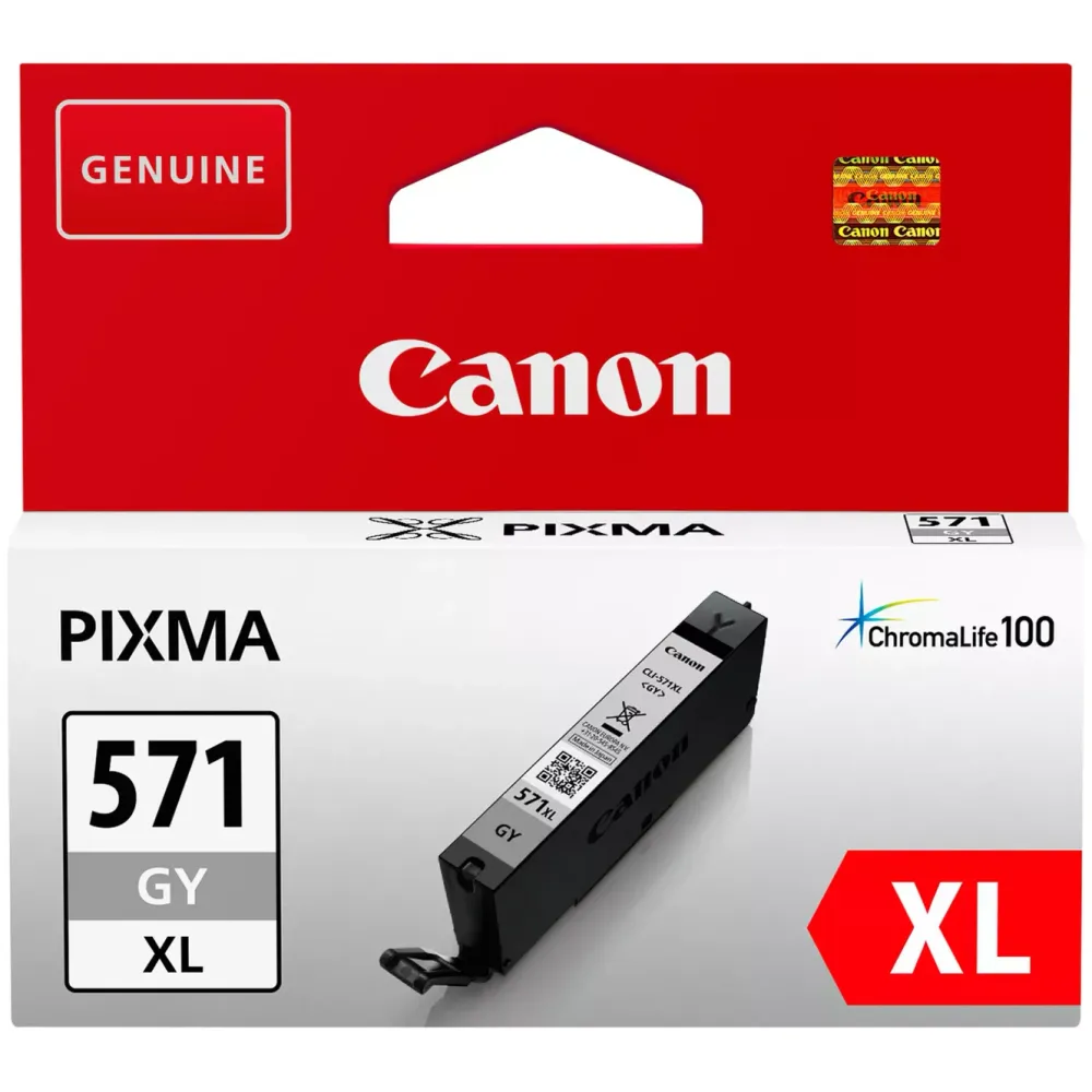 Canon Skrivere Og Tilbehør|CLI-571 XL blekkpatron, grå