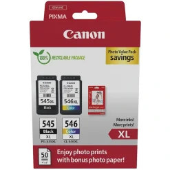 Canon Skrivere Og Tilbehør|PG-545XL/CL-546XL Økonomipakke for skriver