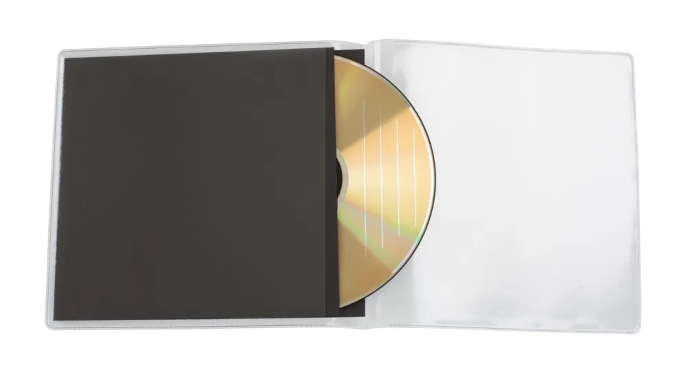 Kjell Musikkspiller Og Radio|Datatilbehør|CD-lomme dobbel med karbonpapp 25-pk.