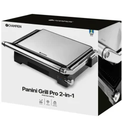 Champion Kjøkken Og Spisestue|Panini- og bordgrill Pro Health PG600 2-i-1