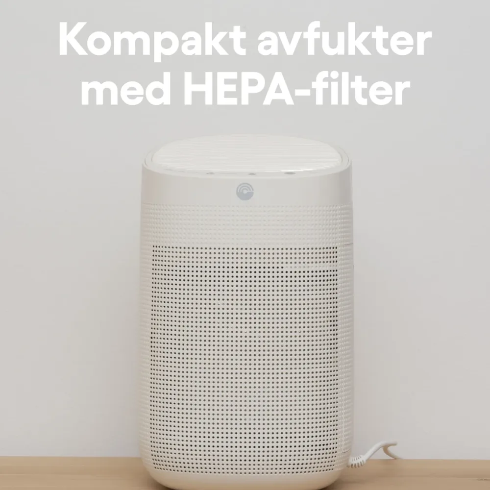 Cleverio Inneklima|AD100 Kompakt avfukter med HEPA-filter