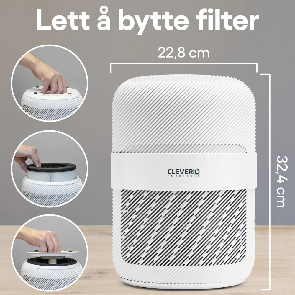 Cleverio Inneklima|Air Purifier Filter for luftrenser