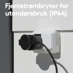 Cleverio Fjernstrømbryter|Mini-fjernstrømbryter for utendørsbruk 3000 W
