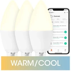 Cleverio Smart Belysning|Smart Belysning|Smart E14 LED-pære 470 lm 3-pk.