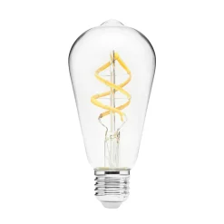 Cleverio Smart Belysning|Smart Belysning|Smart E27 ST64 Filament LED-pære 380 lm