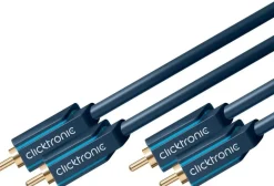 Clicktronic Lyd- & Videokabler|Stereolydkabel 2x RCA 2 m