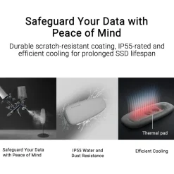 Kjell Lagring|Cobble SSD Enclosure Harddiskkabinett M.2