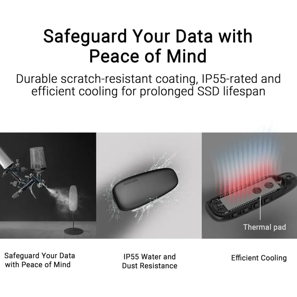 Kjell Lagring|Cobble SSD Enclosure Harddiskkabinett M.2