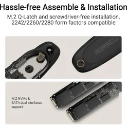 Kjell Lagring|Cobble SSD Enclosure Harddiskkabinett M.2