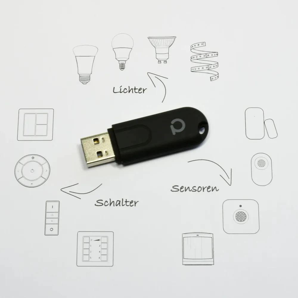 Kjell Kontroller|Conbee II Zigbee-kontroller for USB
