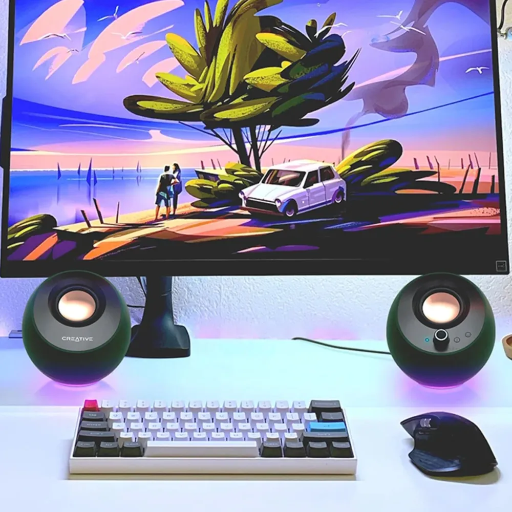 Creative Høyttaler|Stemmeassistenter|Pebble Pro 2.0 USB-C PC-høyttalere