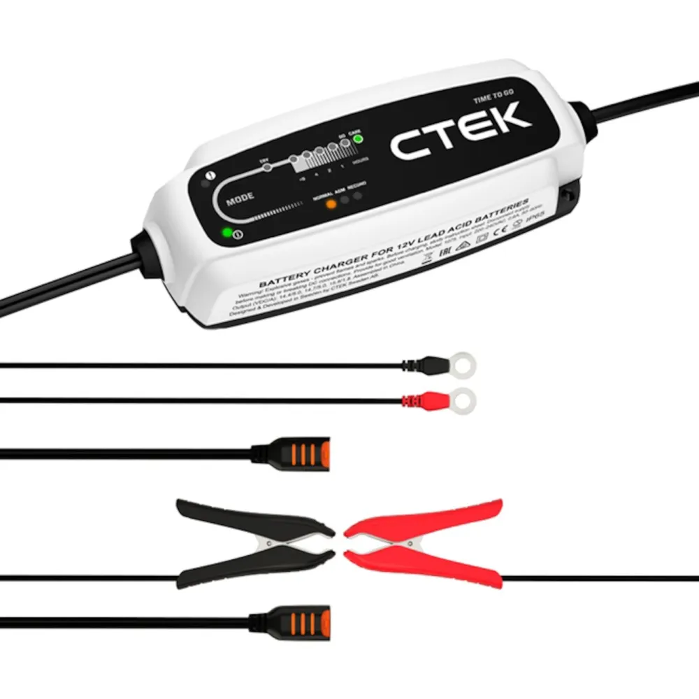 Ctek Biltilbehør|Batteriladere|CT5 Time to go Batterilader 5 A