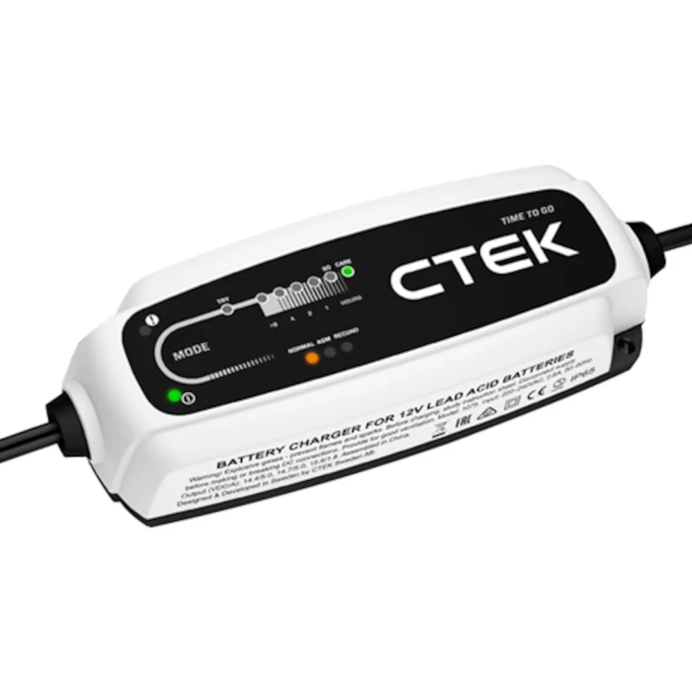 Ctek Biltilbehør|Batteriladere|CT5 Time to go Batterilader 5 A