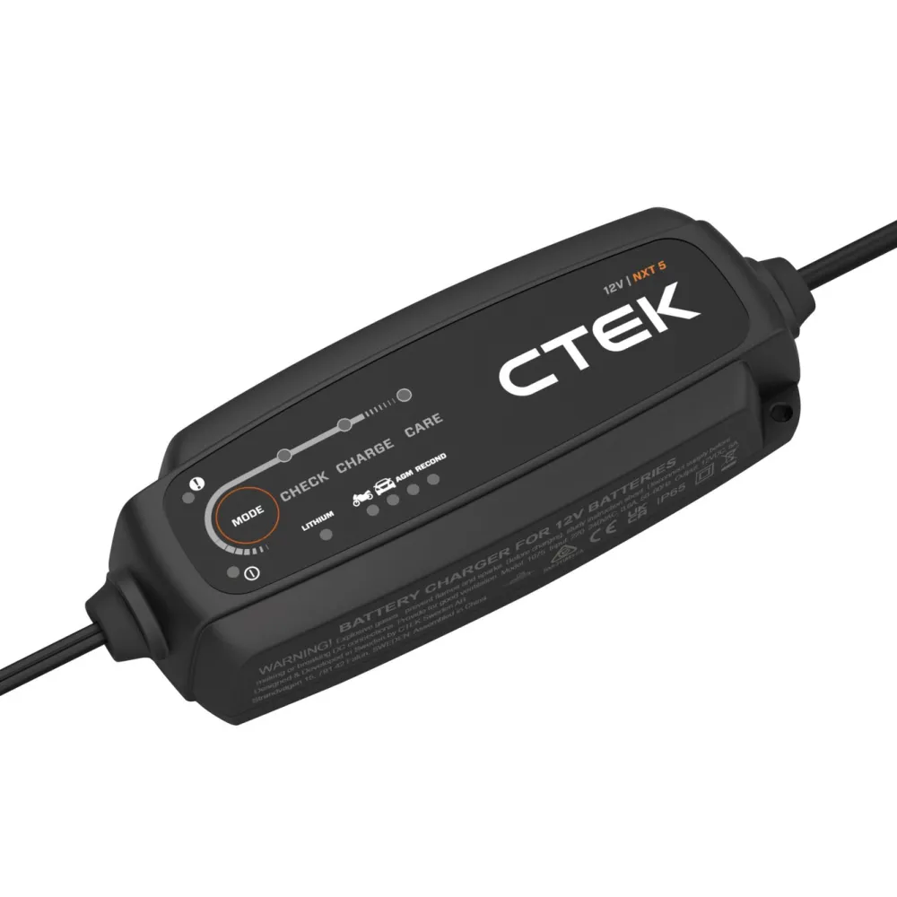 Ctek Biltilbehør|Batteriladere|NXT 5 Smart batterilader 12 V 5 A