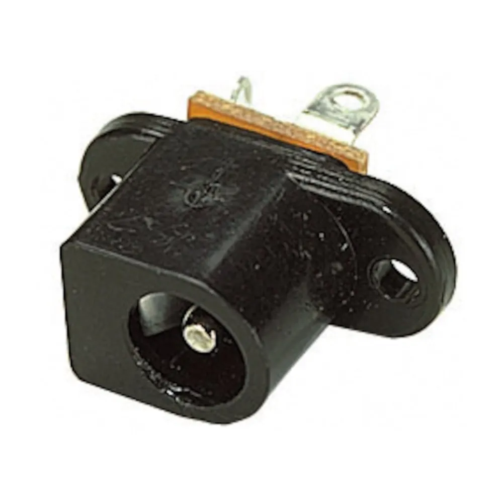 Kjell Strømadaptrer|Svakstrøm|DC-kontakt for kabinettmontering 5,5x2,1 mm 2,1 mm