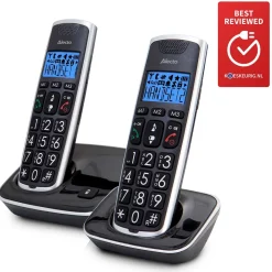 Kjell Fasttelefoni|DECT-telefon Alecto FX-6020 (2 hodetelefoner + basestasjon)