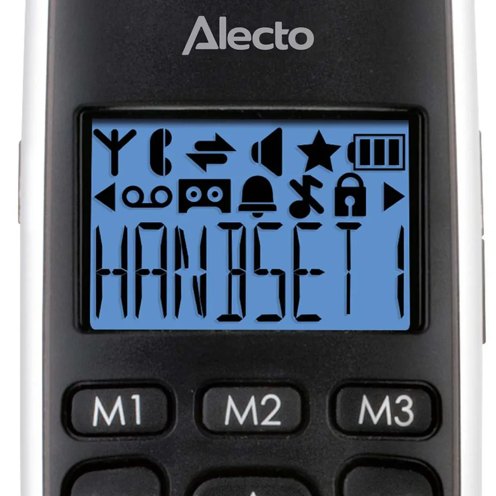 Kjell Fasttelefoni|DECT-telefon Alecto FX-6020 (2 hodetelefoner + basestasjon)