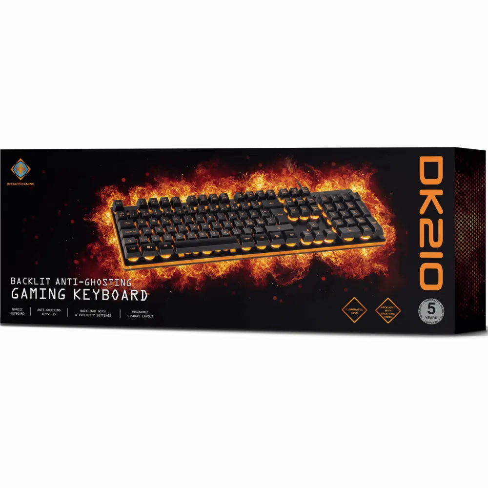 Deltaco Tastatur|Gaming Tastatur|DK210 Gamingtastatur