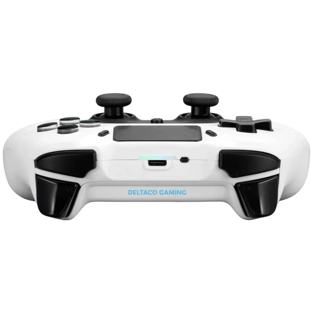 Deltaco Håndkontroller|Trådløs håndkontroller for PS4 og PC Hvit