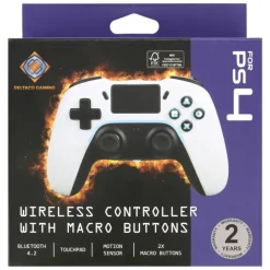 Deltaco Håndkontroller|Trådløs håndkontroller for PS4 og PC Hvit