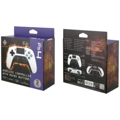 Deltaco Håndkontroller|Trådløs håndkontroller for PS4 og PC Hvit
