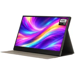 Denver Dataskjermer|Bærbar Full HD-skjerm med USB-C og IPS-panel 15,6
