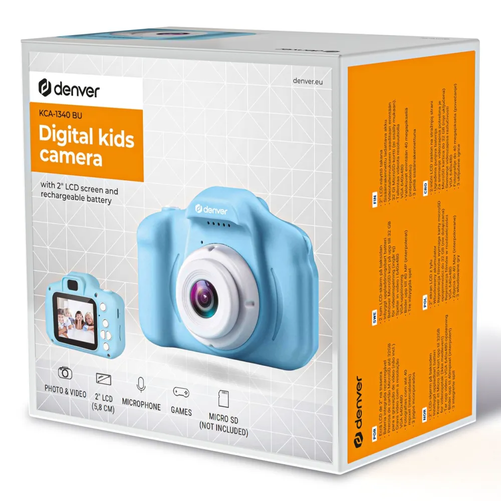 Denver Barn Og Baby|Foto Og Video|Digitalkamera med selfielinse for barn
