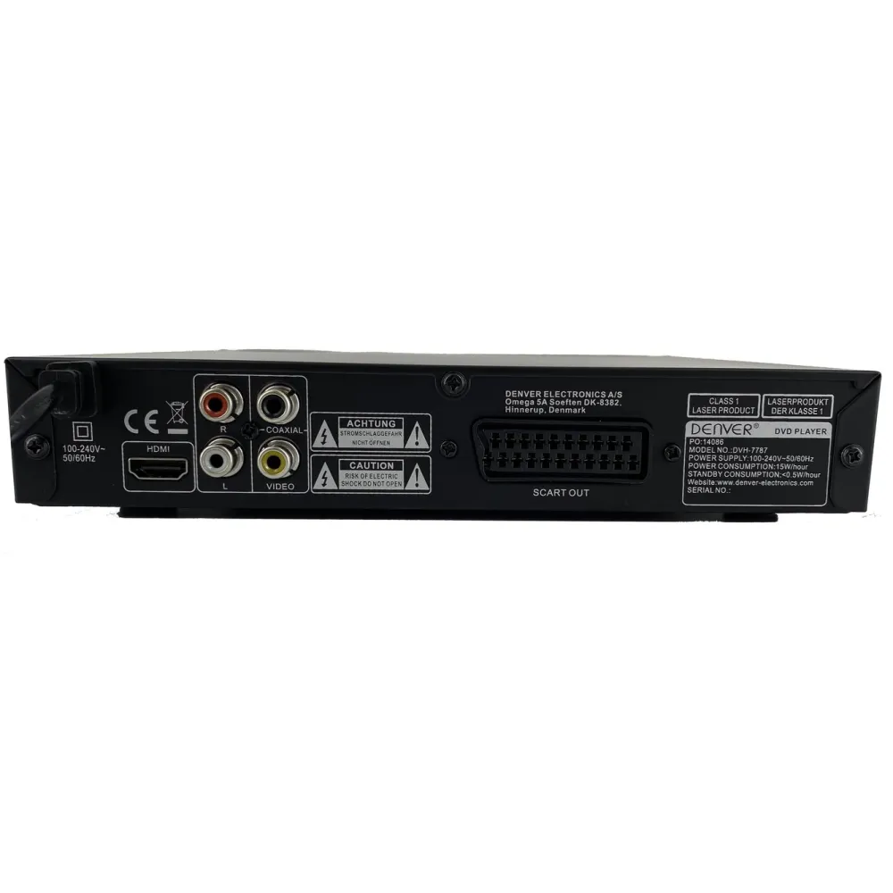Denver Tv Og Tilbehør|DVD-spiller med SCART og HDMI